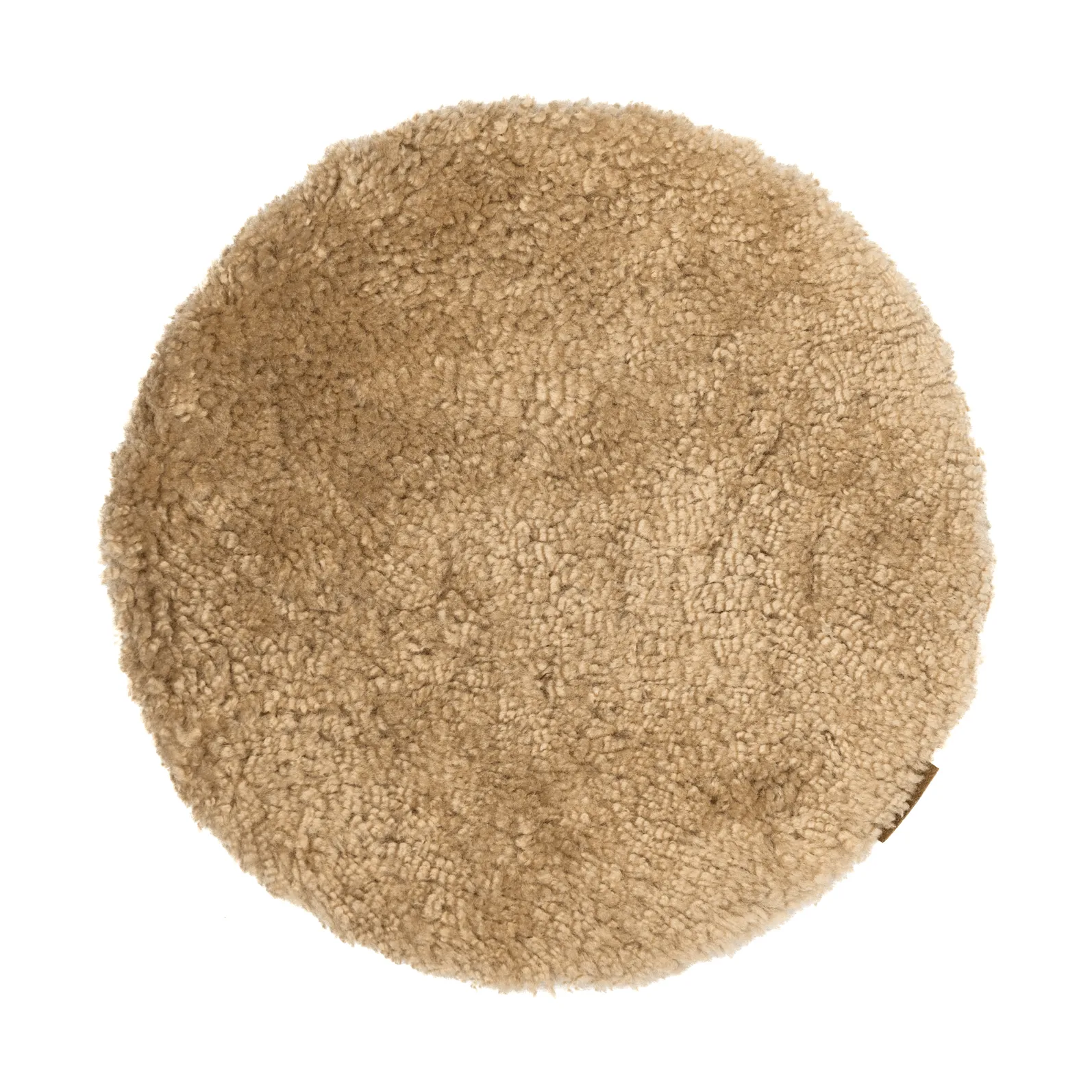 Jill padded chair cushion, Sand (beige), Ø36 cm Shepherd of Sweden