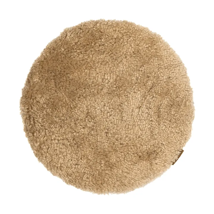 Jill padded chair cushion - Sand (beige), Ø36 cm - Shepherd of Sweden