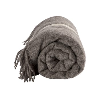 Lucy wool throw 140x240 cm - Granite - Shepherd of Sweden