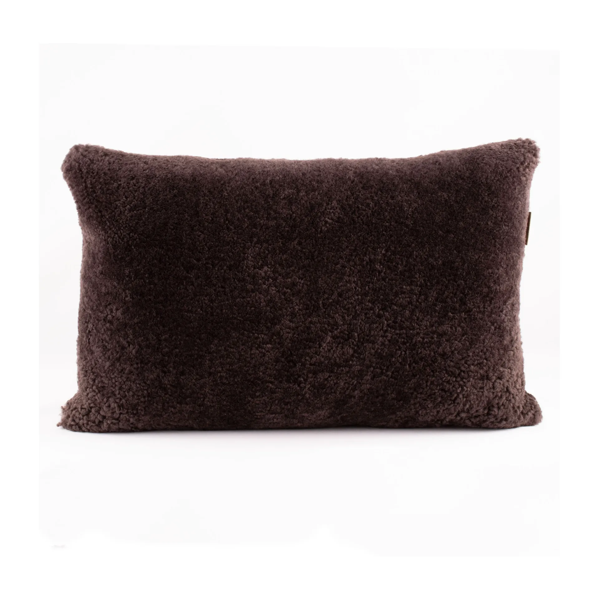 Shepherd Alice sheep skin cushion 60 x 40 cm, dark brown Shepherd of Sweden