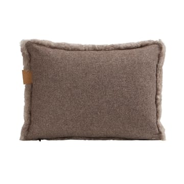 Shepherd Lina sheep skin cushion 40 x 30 cm - stone - Shepherd of Sweden