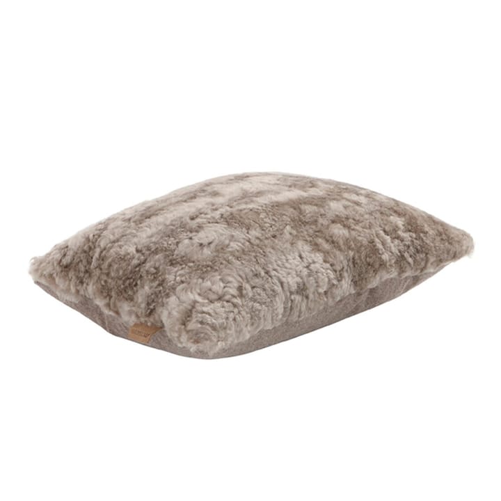 Shepherd Lina sheep skin cushion 40 x 30 cm - stone - Shepherd of Sweden