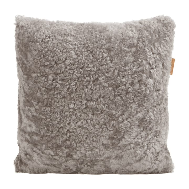 Shepherd Lina sheep skin cushion 40 x 40 cm - stone - Shepherd of Sweden