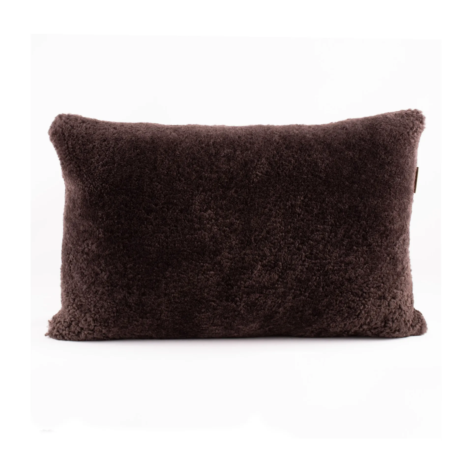 Shepherd Lina sheep skin cushion 60 x 40 cm, dark brown Shepherd of Sweden