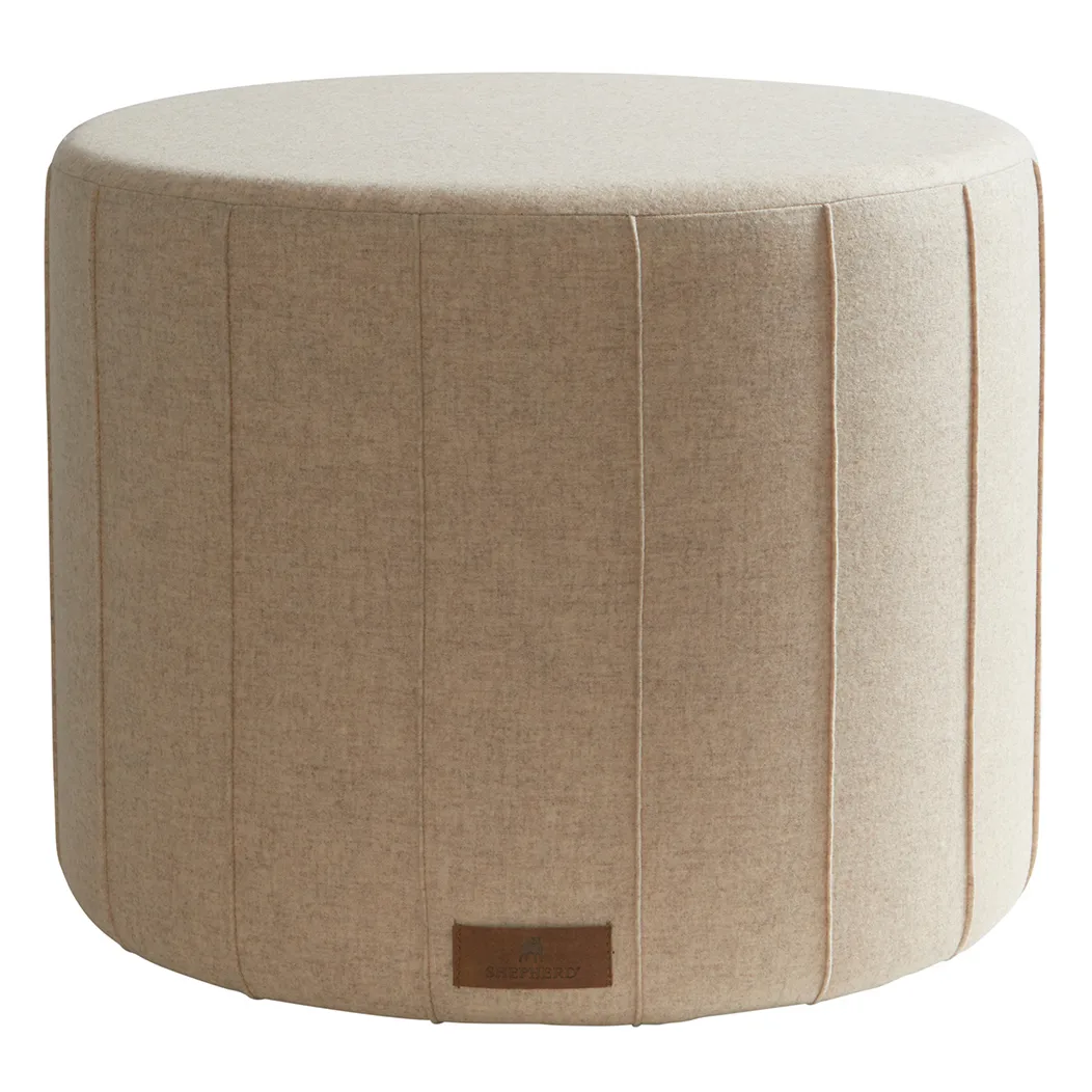 Shepherd pouf Anja 40x50 cm, creme (beige) Shepherd of Sweden