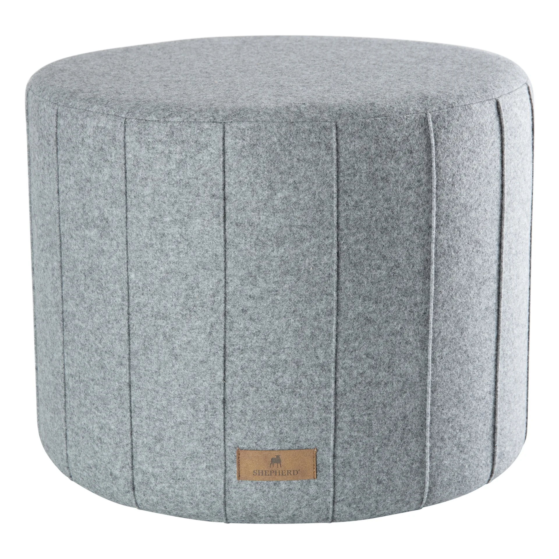 Shepherd pouf Anja 40x50 cm, granite (grey) Shepherd of Sweden