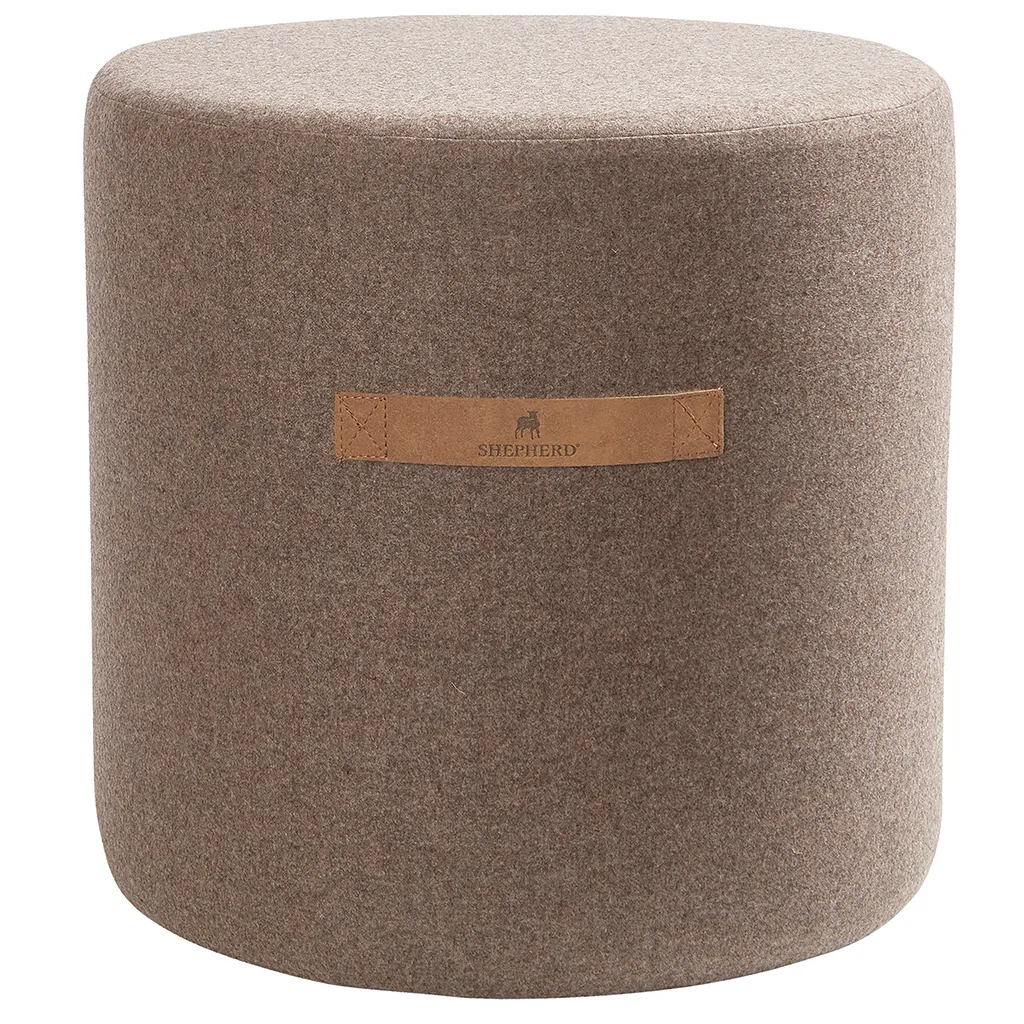 Shepherd sit pouf Sara 40 cm, Cappuccino Shepherd of Sweden