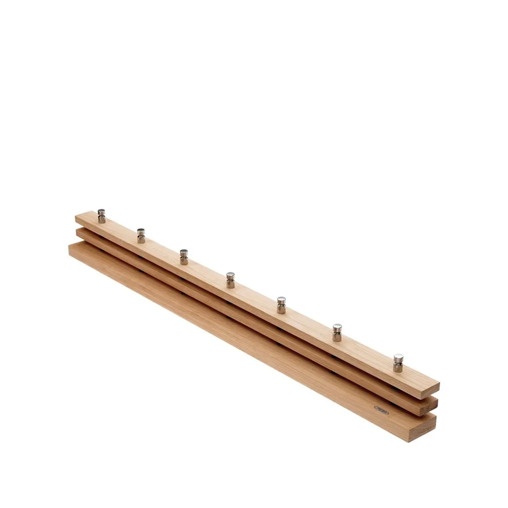 Skagerak Cutter coat rack Oak, 7 knobs | Scandinavian Design | Clothes racks, coat stands & hangers | Beige