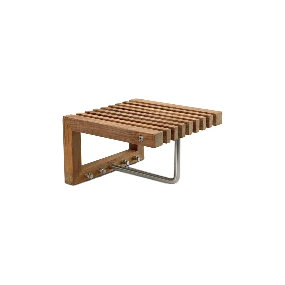Cutter Mini Wardrobe coat rack with shelf, Teak Skagerak