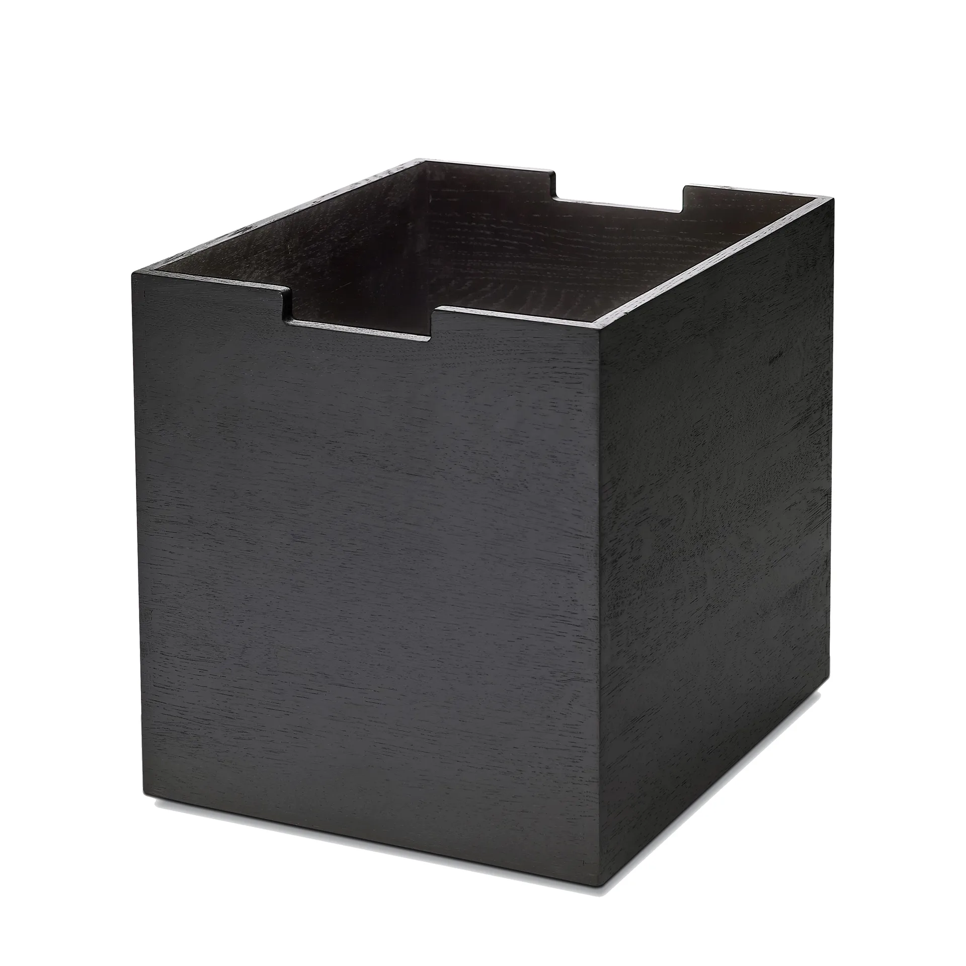 Cutter storage box large, black-lacquered oak Skagerak