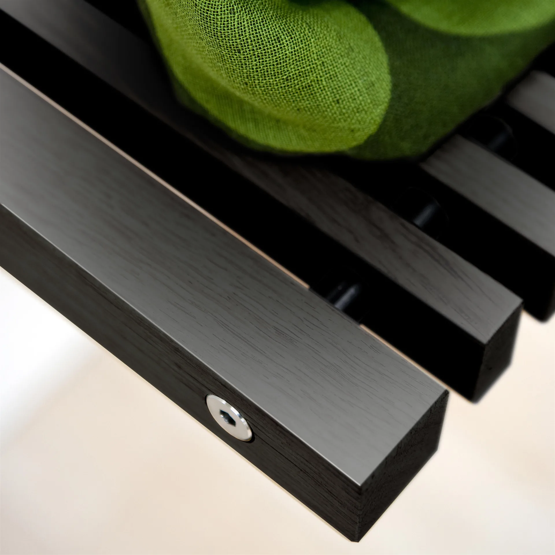 Cutter wall chair, black-painted oak Skagerak