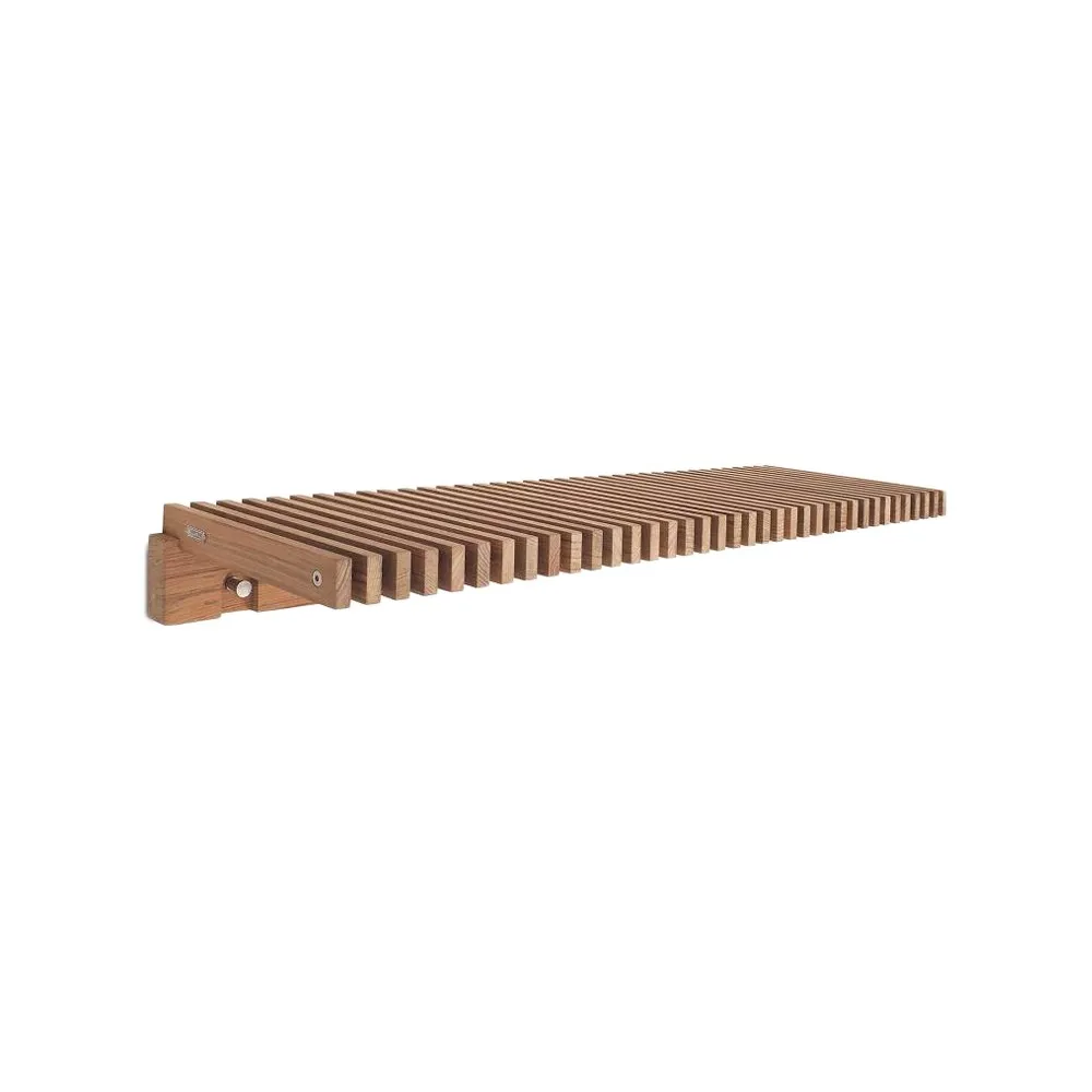Cutter Wardrobe coat rack with shelf, Teak Skagerak