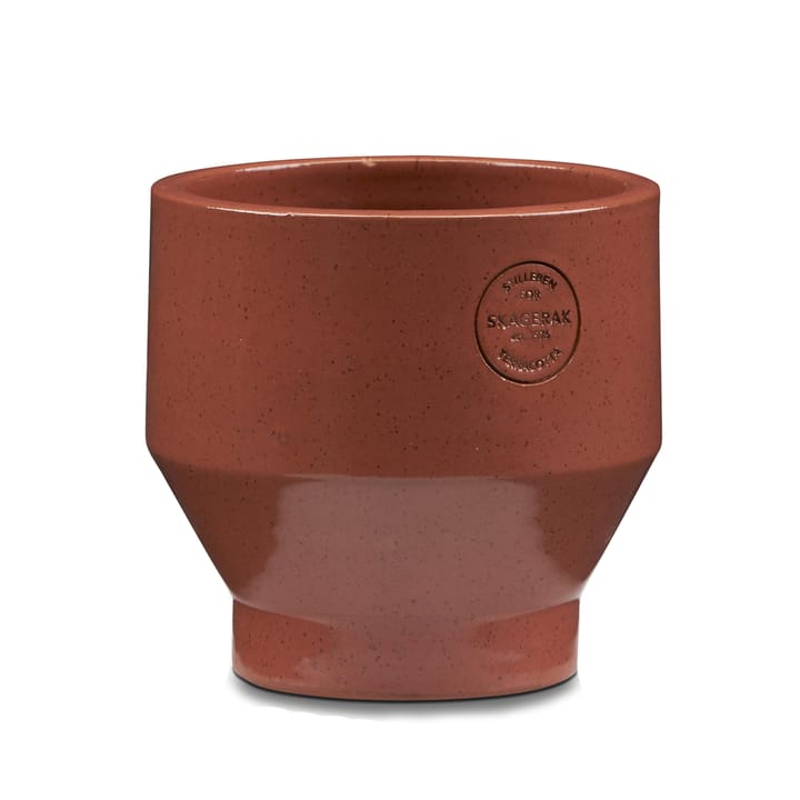 Edge pot (indoor) Ø15 cm, burned red Skagerak