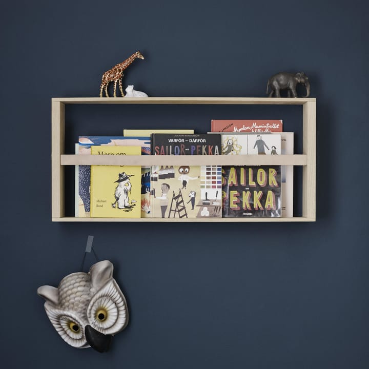 Norr magazine holder, oak Skagerak