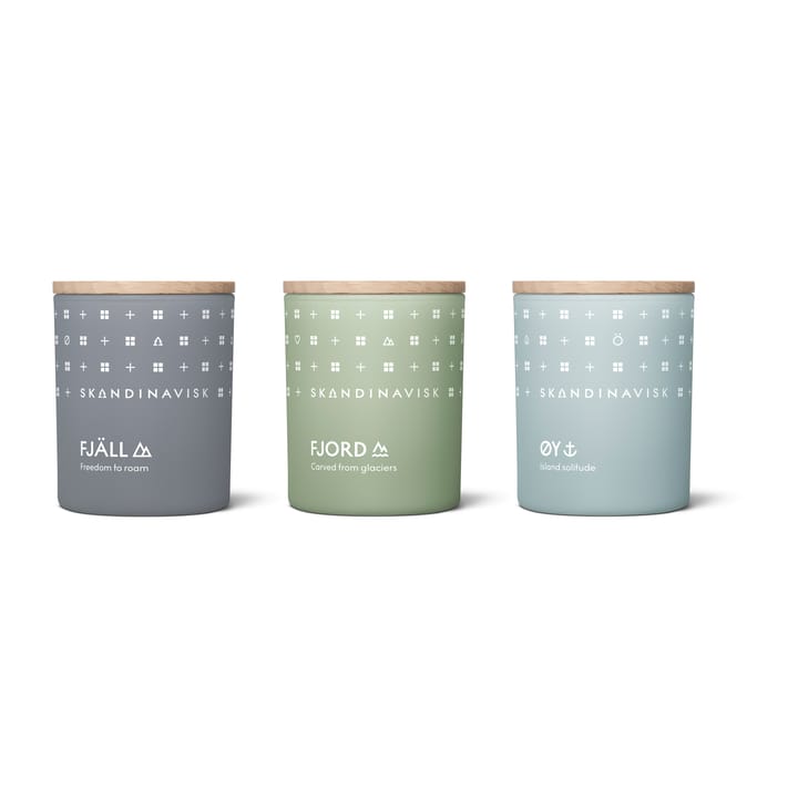 Explore scented candle gift set mini - 3 pieces - Skandinavisk