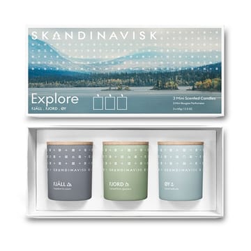 Explore scented candle gift set mini - 3 pieces - Skandinavisk