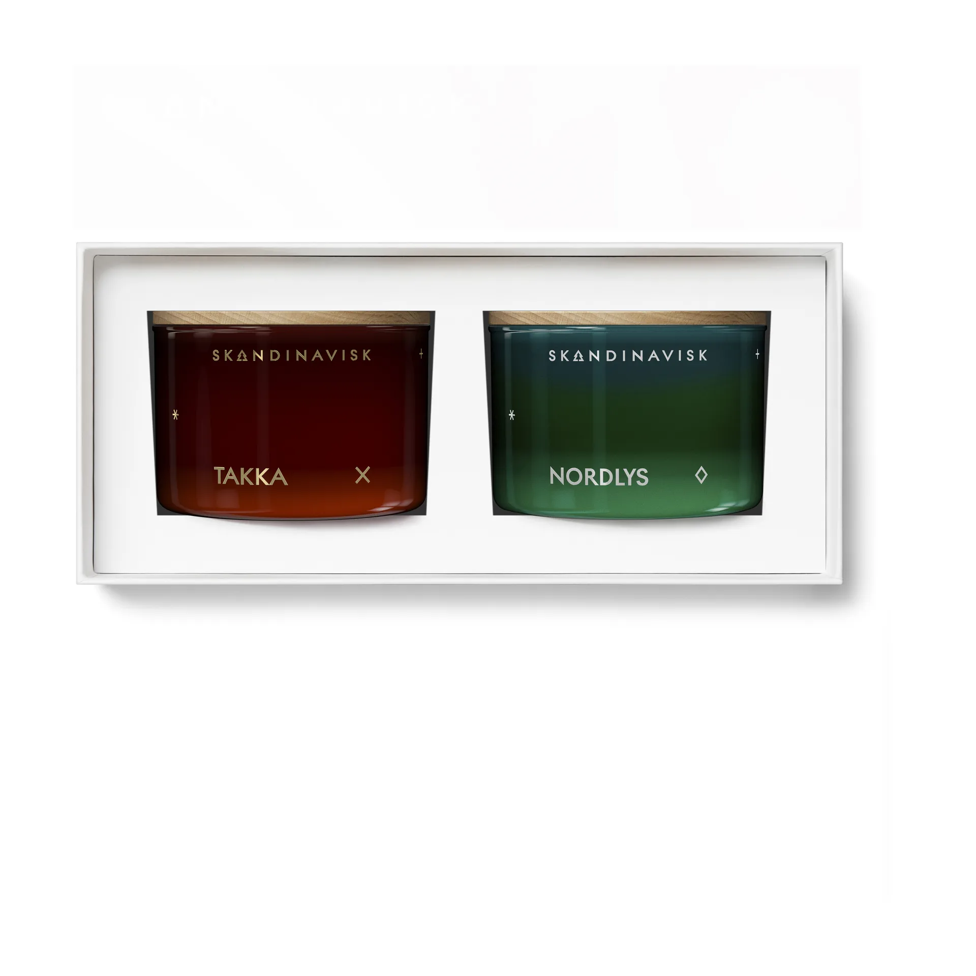 Fire & Light Mini candle gift set 2 pieces, 2x90g Skandinavisk