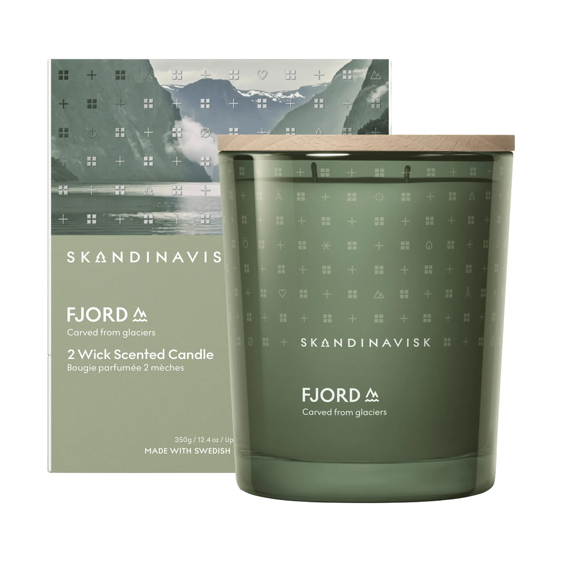 Fjord scented candle, 350 g, 2 wicks Skandinavisk