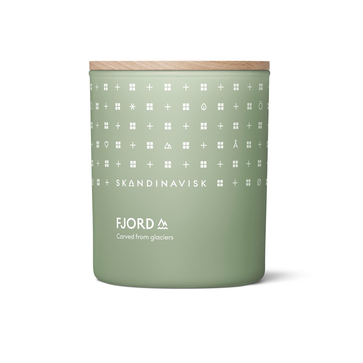 Skandinavisk Fjord scented with lid 200 g | Scandinavian Design | Scented candles & diffusers | Green