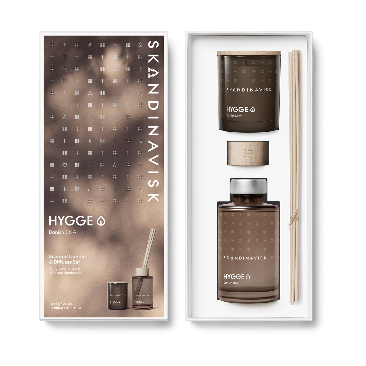 Skandinavisk HYGGE scented candle & reed diffusers 65 g + 100 ml