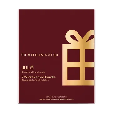 Jul Gold Symbol scented candle - 350 g, 2 wicks - Skandinavisk