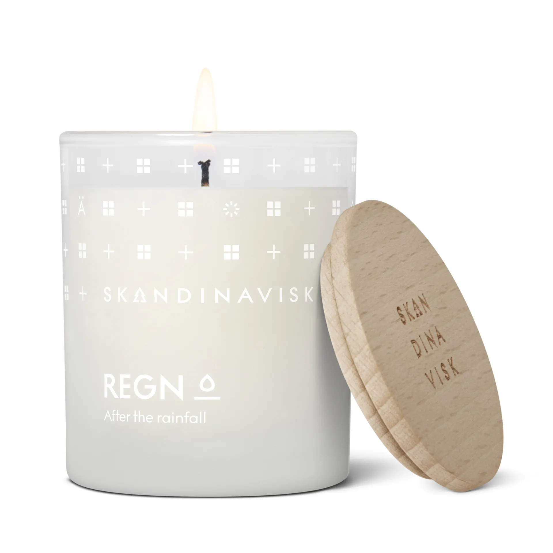 Rain scented candle with lid, 65 g Skandinavisk
