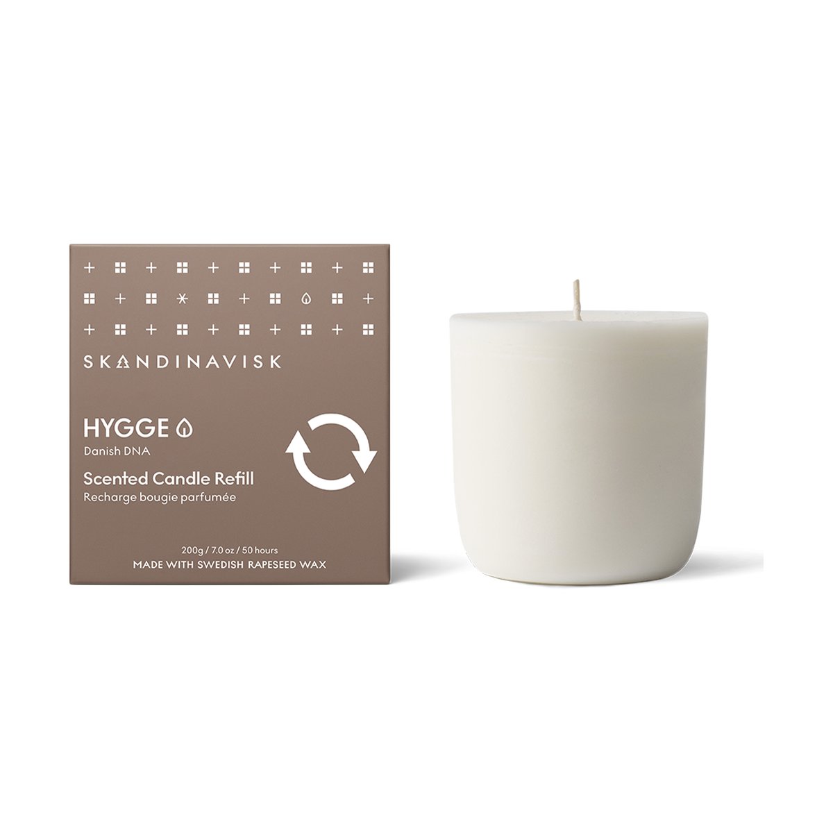 Skandinavisk Refill Hygge scented candle 200 g