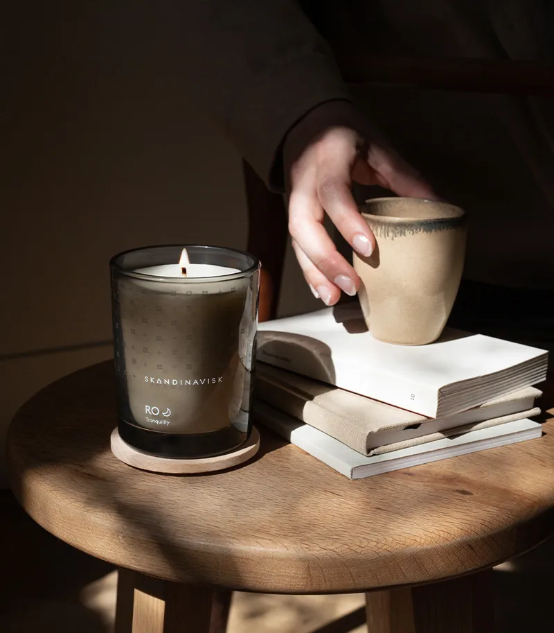 Ro scented candle with lid, 200 g Skandinavisk