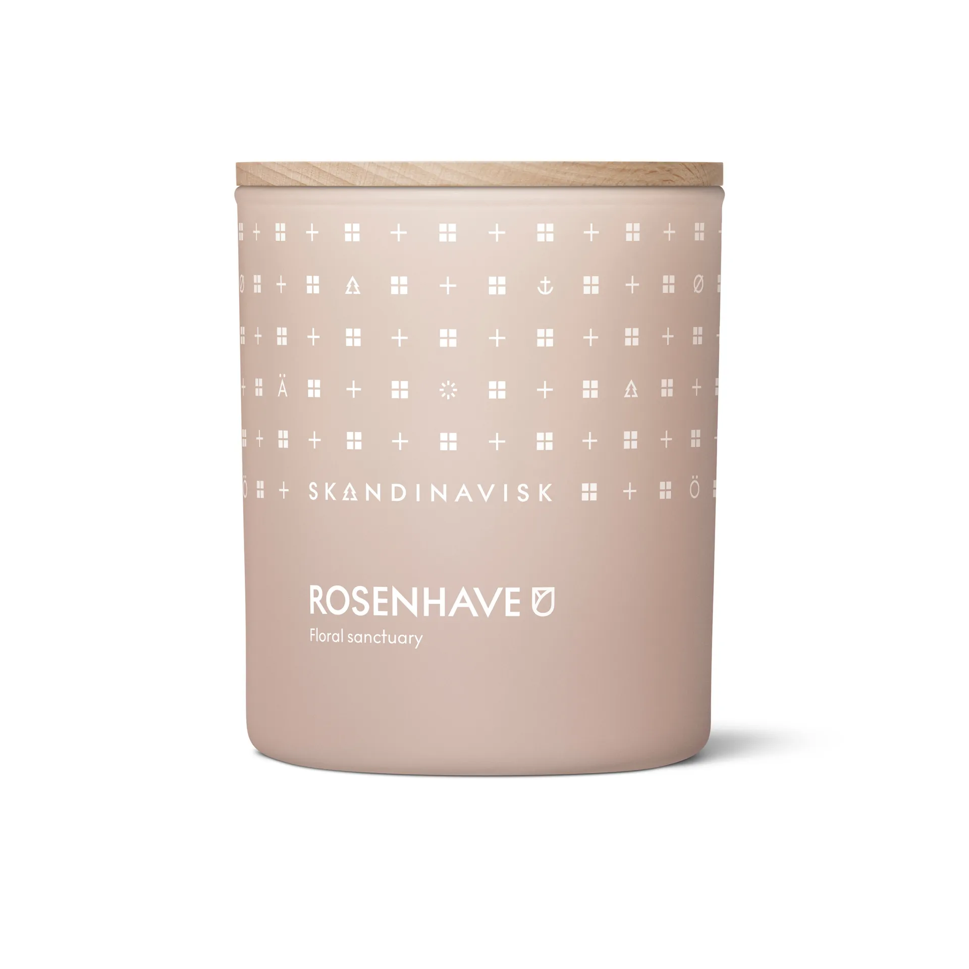 Rosenhave scented candle with lid, 200 g Skandinavisk