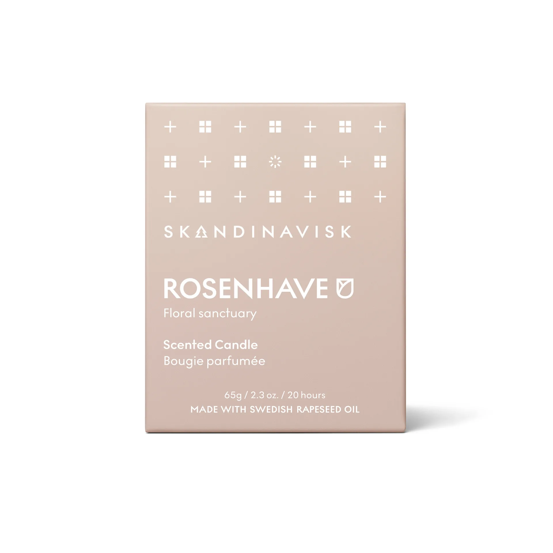 Rosenhave scented candle with lid, 65 g Skandinavisk