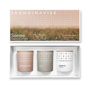 Sense scented candle gift set mini - 3 pieces - Skandinavisk