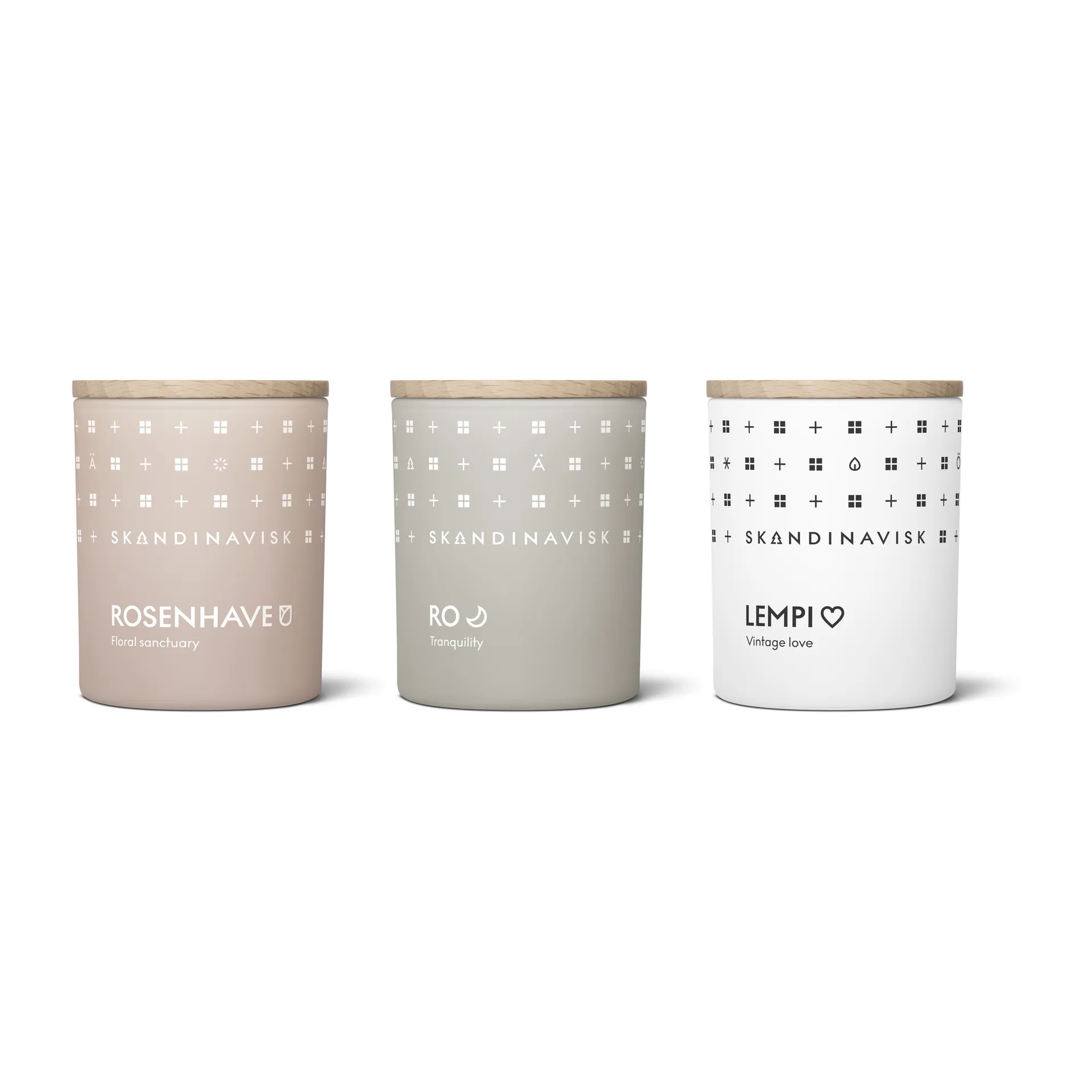 Sense scented candle gift set mini, 3 pieces Skandinavisk
