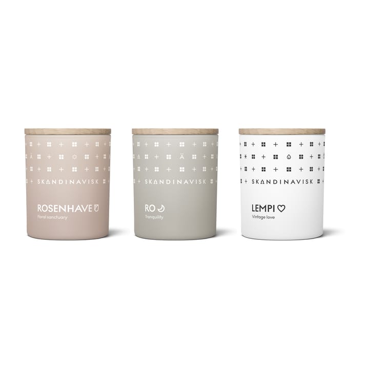 Sense scented candle gift set mini - 3 pieces - Skandinavisk