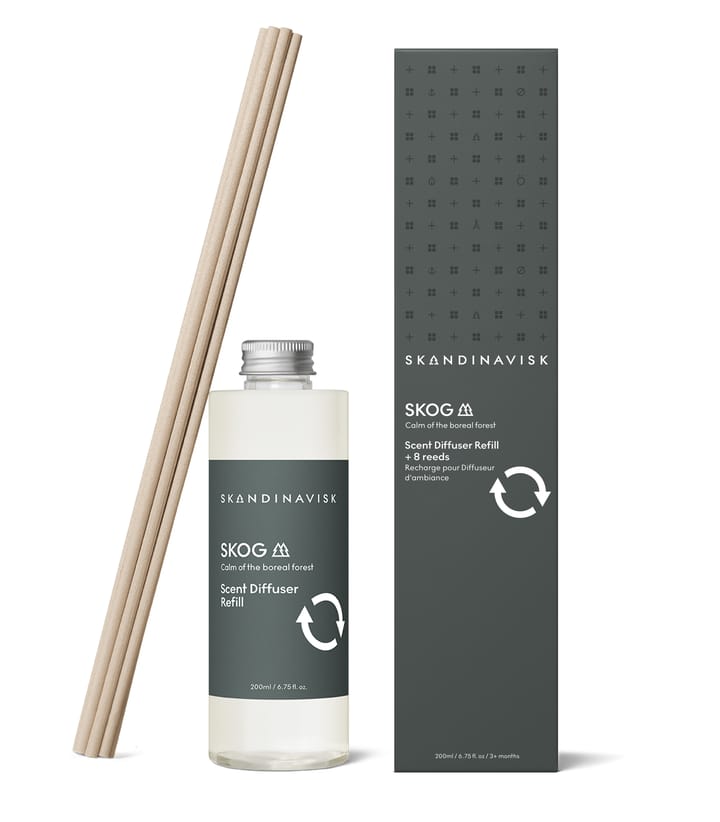 Skandinavisk refill to fragrance sticks 200 ml - Skog - Skandinavisk