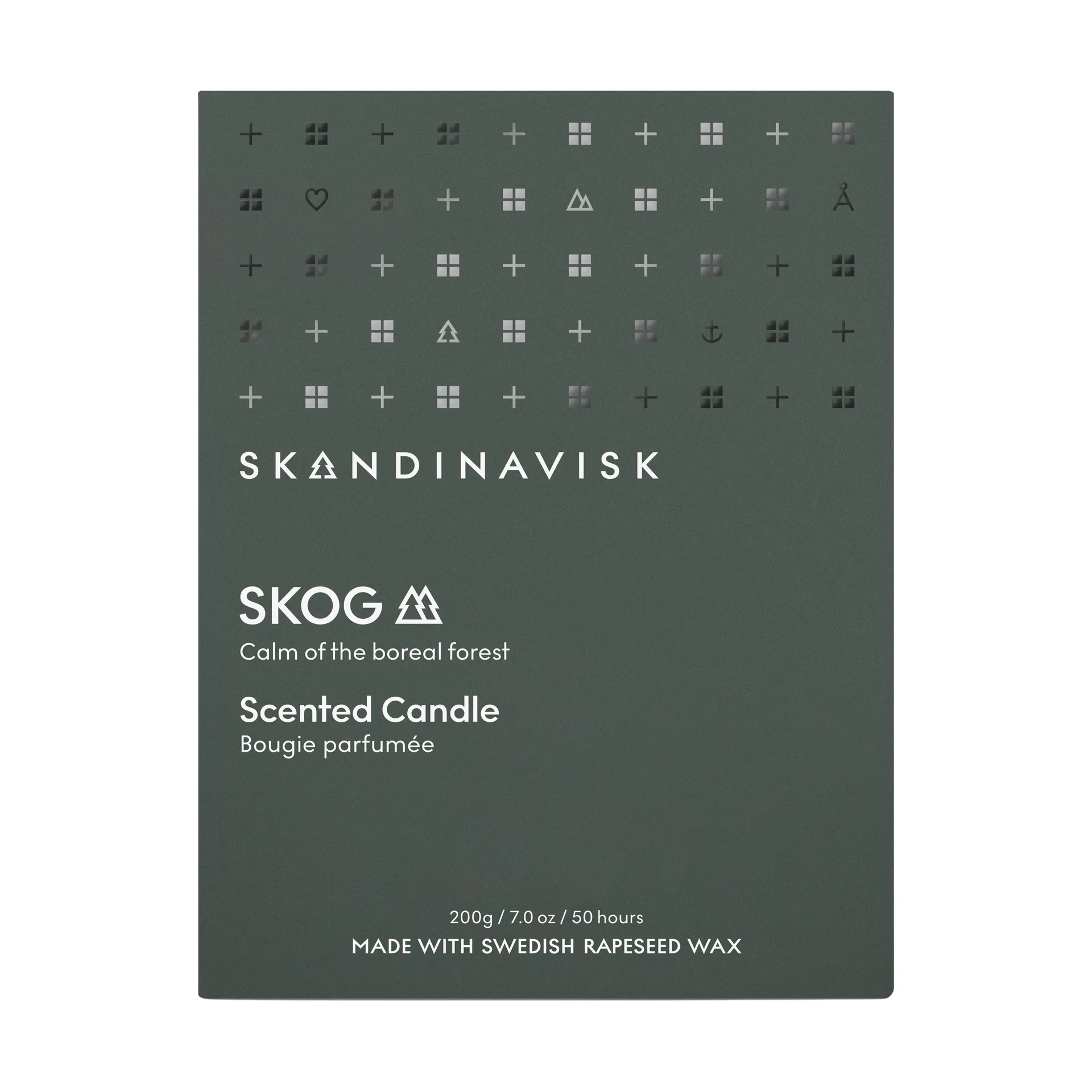 Skog scented candle with lid, 200 g Skandinavisk