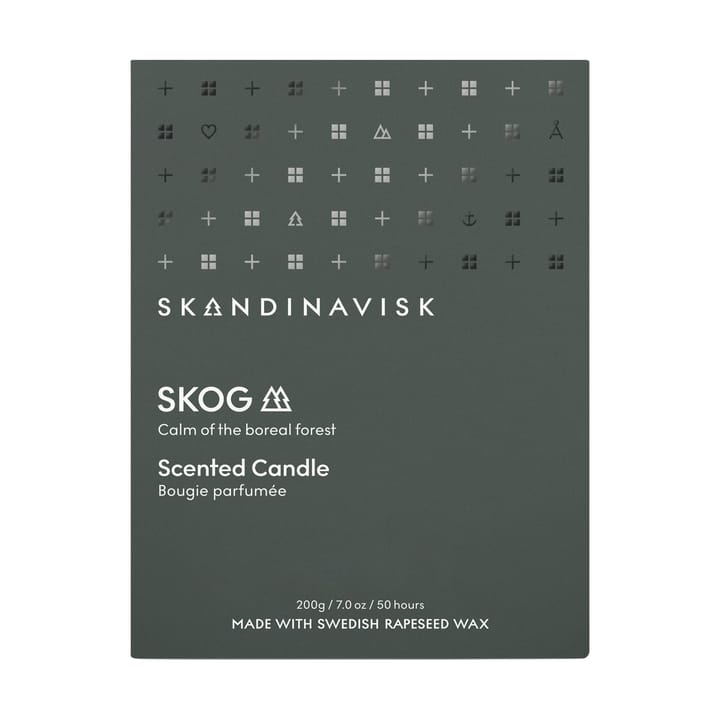 Skog scented candle with lid, 200 g Skandinavisk