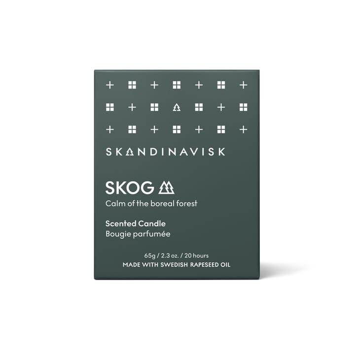 Skog scented candle with lid - 65 g - Skandinavisk