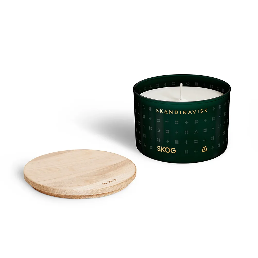 Skog scented candle with lid, 90 g Skandinavisk