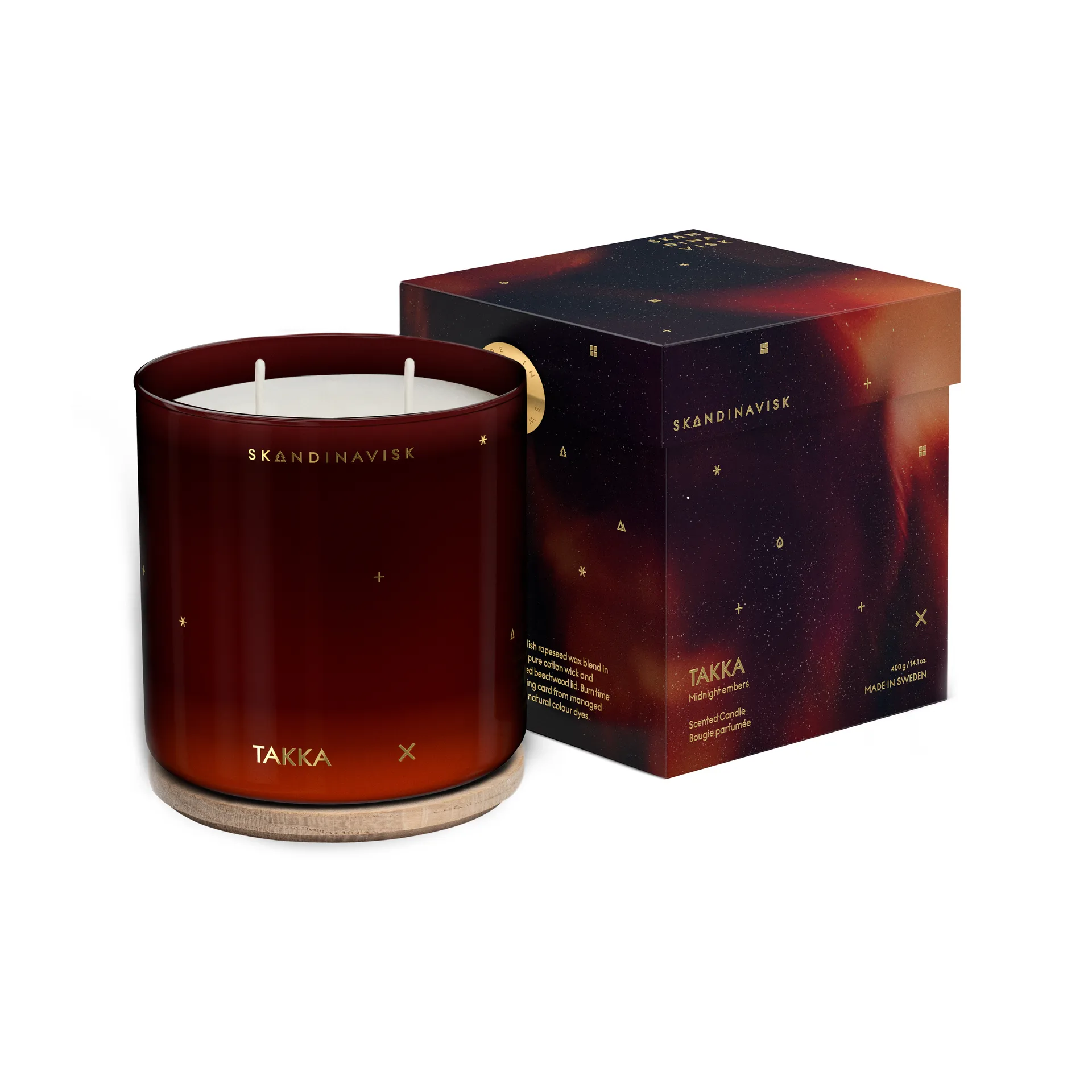 Takka scented candle, 400g Skandinavisk
