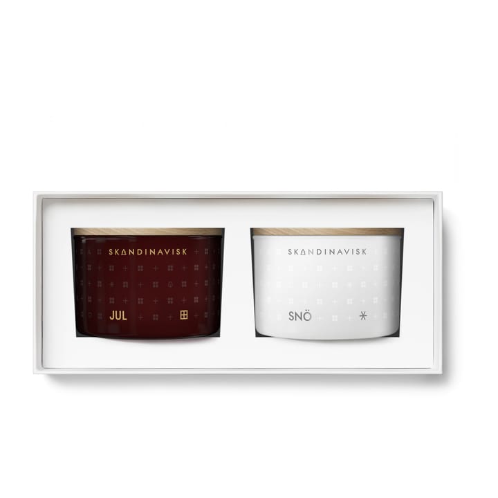 White Christmas Mini candle gift set 2 pieces - 2x90g - Skandinavisk