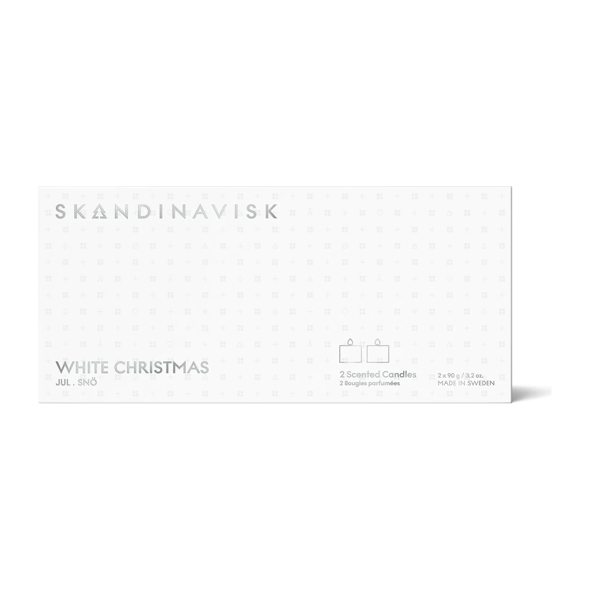 White Christmas Mini candle gift set 2 pieces, 2x90g Skandinavisk