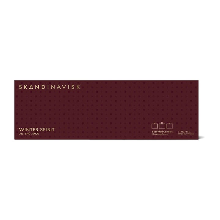 Winter Spirit Mini candle gift set 3 pieces, 3x90g Skandinavisk