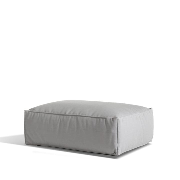 Asker modular sofa - Sunbrella Sling light grey, foot stool - Skargaarden