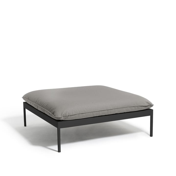 Bönan foot stool - Fiord 551 beige, dark grey aluminium frame - Skargaarden