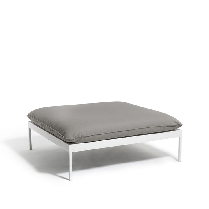 Bönan foot stool - Fiord 551 beige, light grey aluminium frame - Skargaarden