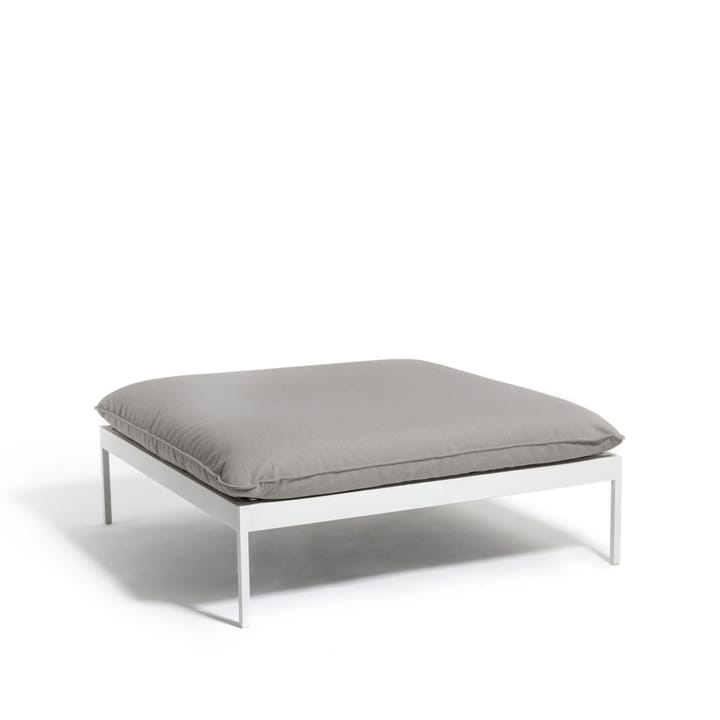 Bönan foot stool - Sunbrella Sling light grey, light grey aluminium frame - Skargaarden