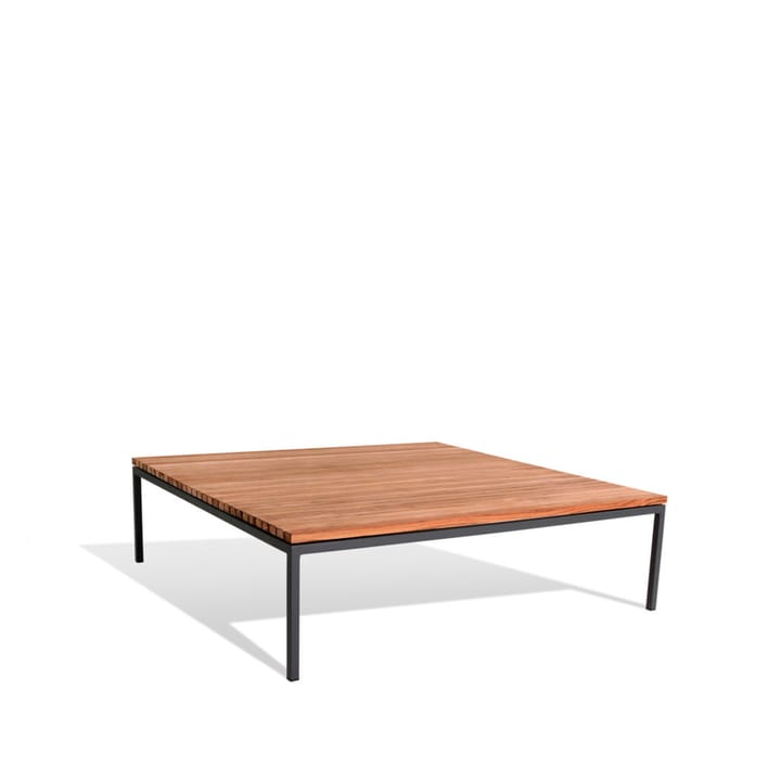 Bönan lounge table - Teak, large, dark grey aluminium frame - Skargaarden