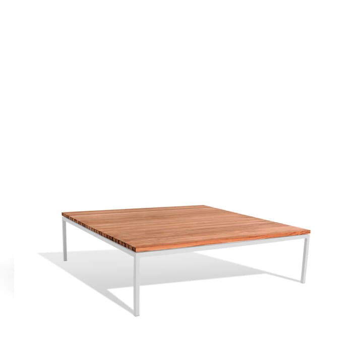 Bönan lounge table - Teak, large, light grey aluminium frame - Skargaarden