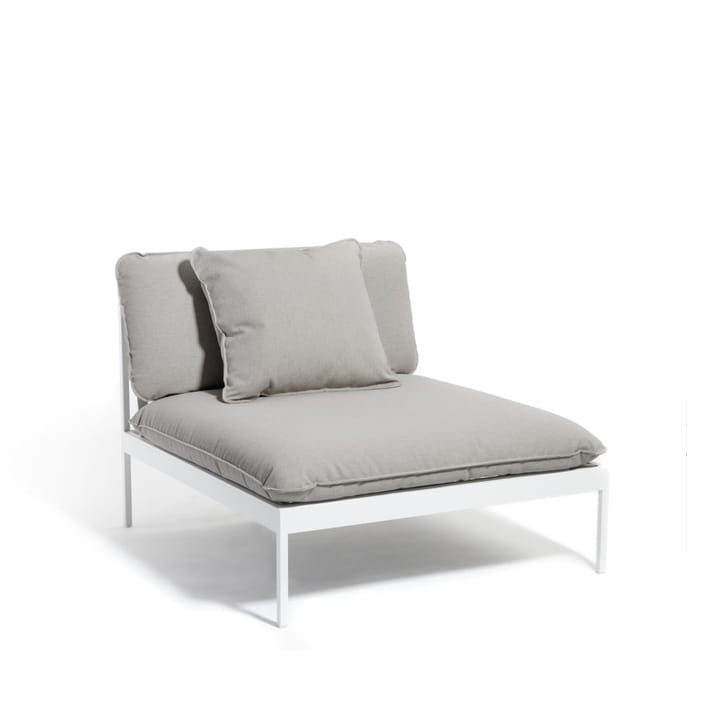 Bönan modular sofa - Sunbrella Sling light grey, 1-seat, l. grey aluminium frame - Skargaarden