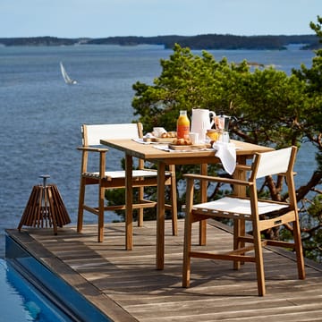 Djurö dining table round Ø110 cm - Teak - Skargaarden